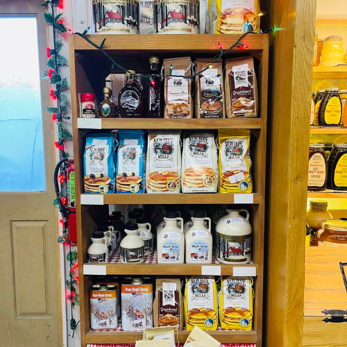 A large variety of maple products.