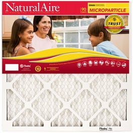 Microparticle Pleated Furnace Filter, 24x24x1- In.